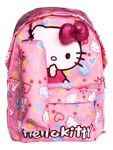 Maleta / Morral Escolar Hello Kitty Para Niñas