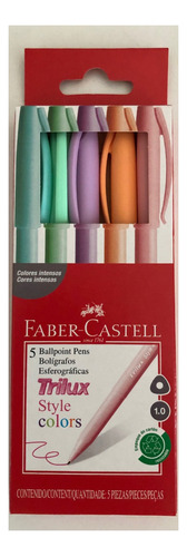 Set Boligrafos Pastel Faber Castell