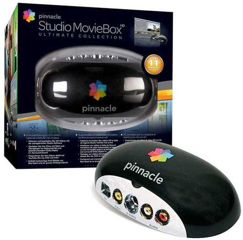 Editor De Filmes Studio Moviebox Hd Pinnacle Usb Cor Preta