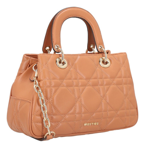 Bolsa De Mano Para Mujer Westies Naranja Hblippiawe Acabado de los herrajes Oro Diseño de la tela Liso