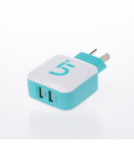 Cargador Rapido Ipho Lightn Doble Salida Usb 2.1a Y 1a