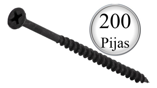 200 Pija Aglomerada Phillips Con Nib #10 X 2-1/2 P