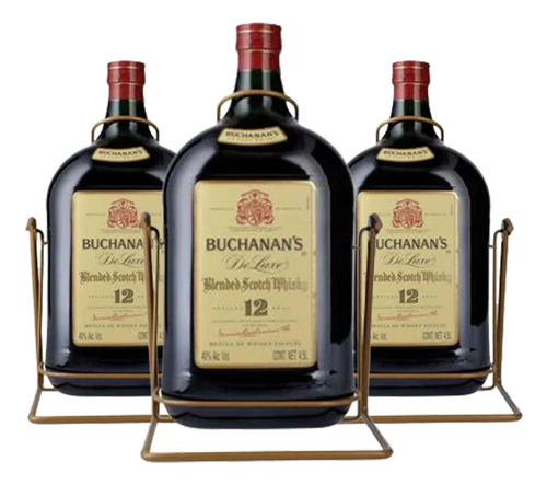 Pack De 3 Whisky 12 Buchanans 4500ml