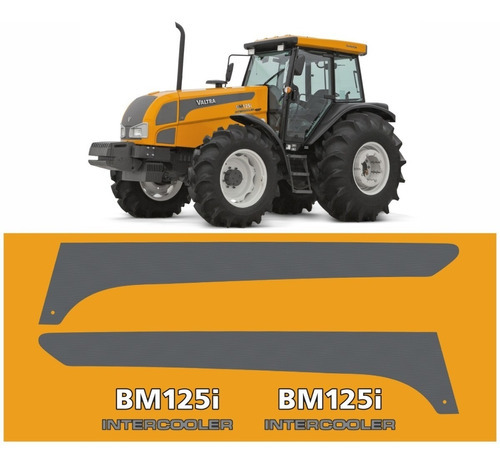 Kit Faixas Adesivas Compatível Trator Valtra Bm125i Comp