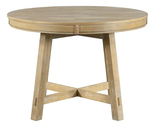 Mesa De Comedor Redonda Lumisol Con Hoja Extensible 42-58