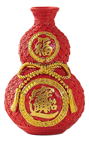 Figura De Bolsa De Dinero De Calabaza, Jarrón De Rojo