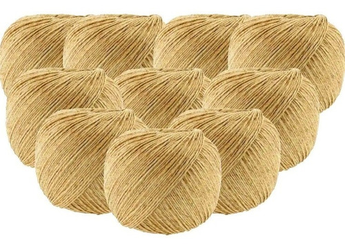 Kit 10 Fio Cordão Rami 2mm Rolo Sisal Convite 1.800mts 