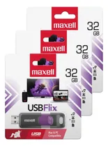Comprar Pack 3 Pendrive Maxell Flix 32gb 2.0