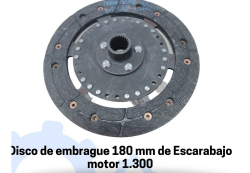 Imagen 1 de 1 de Disco De Embrague 180 Mm Escarabajo Motor 1300 Volkswagen