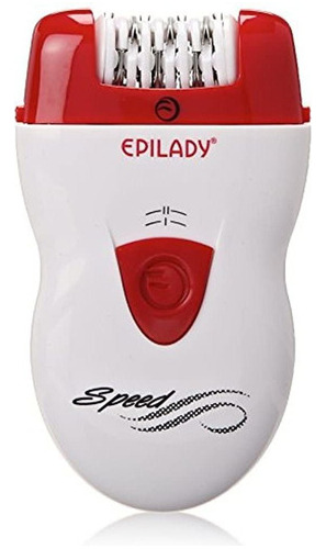 Epilady Depiladora Con Cable De Velocidad, Blanco / Rojo