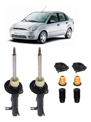 Amortecedores Dianteiro Fiesta Sedan 2007 2008 2009 10 + Kit