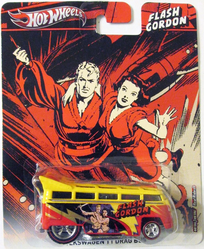 Hot Wheels Flash Gordon Volkswagen T1 Drag Bus Ruedas/goma