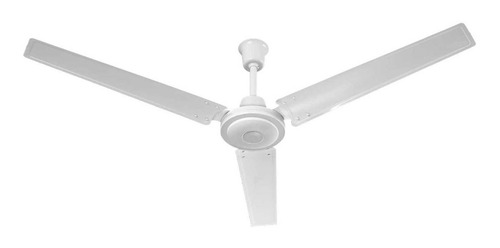 Ventilador de techo Coolfan Greco blanco con 3 aspas de metal, 56" de diámetro 127 V