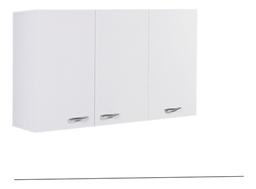 Imagen 2 de 9 de Mueble Alacena Blanca 100 Amube Trento Manijas 12/18
