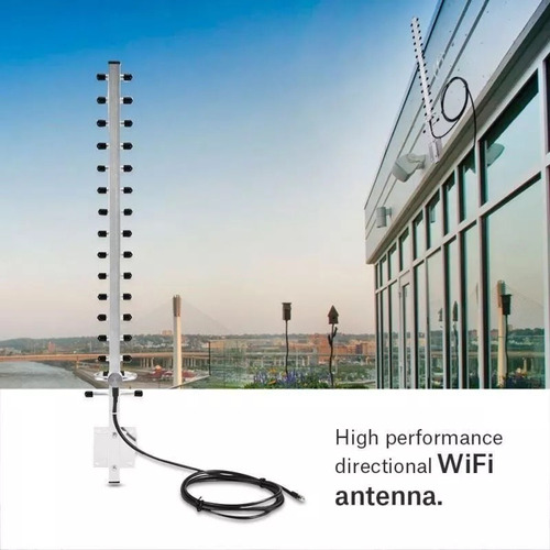 Antena Direccional Wifi Yagi Rp-sma H 25dbi