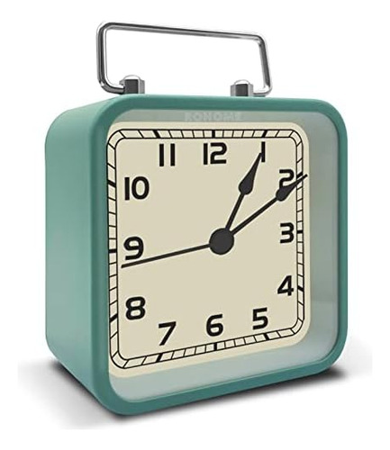 Reloj Despertador, Reloj Silencioso Analógico Vintage De 3,5