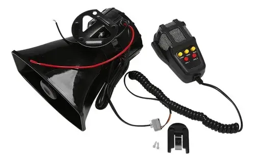 Sirena Autos,12V 100W Sirena Senzas Fili,Audio Autos Sirena,Sirena Per Auto Con 7 Toni,7 Tono Sound Car Sirena,Altoparlante Per Sirena Per Auto,Moto,Camion,Barca