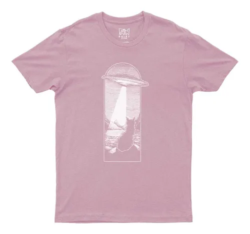 Gato Ufo Platillo Volador 607 Polera Niño Dtf