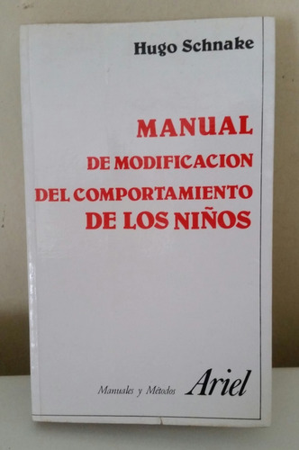 Libro Manual De Modificación Del Comportamiento De Los Niños