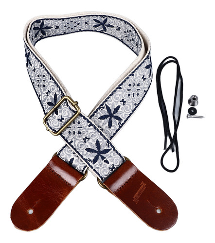 Correa De Ukelele Bordada De Estilo Étnico Con Longitud Ajus