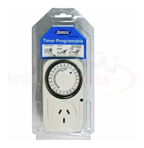 Temporizador Mecanico Analogico Programable Enchufable Timer