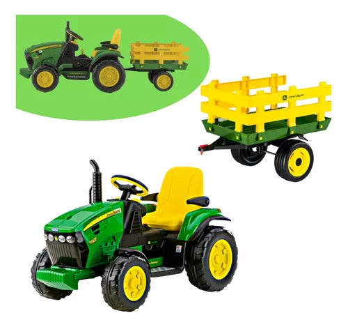 Trator Elétrico John Deere Ground Force 12volts Peg-pérego - Maçã