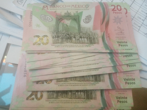 Billete De 20 Con Serie Aa Y Ab