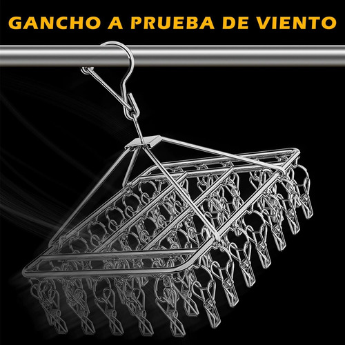 50 Clip And Drip Colgadero,2pack Tendedero Portátil De Metal