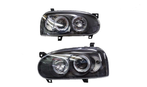 Ópticos Led Volkswagen Golf Mk3 92-98 Negro - Biocartuning