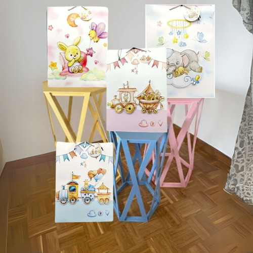 Bolsa De Regalo Grande Con Dibujos 4 Pzas Party Land
