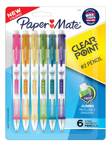 Paper Mate® Clearpoint® - Lapices Mecanicos, Plomo Hb 2 (0.0