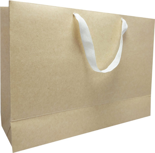Imagen 4 de 6 de Bolsas De Cartulina 35x25x11cm X 10u Sin Impresión
