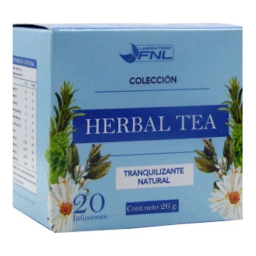 Té Tranquilizante Natural Herbal Tea 20 Bolsitas 26grs. Fnl