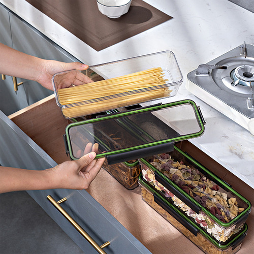 Recipiente Para Guardar Pasta En La Cocina Con Tapa, Alto Y