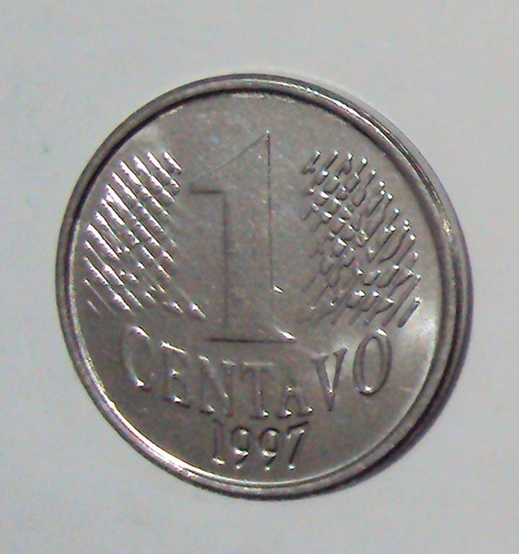 Moneda Brasil 1 Centavo, Año 1997, Km# 631 (Usado)