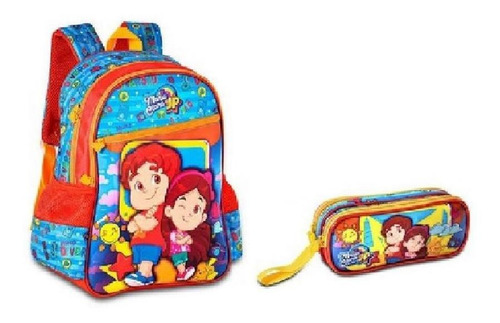 Mochila De Costa E Estojo Vermelho Maria Clara E Jp-clio