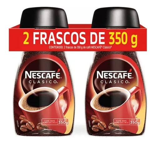 Café Soluble Nescafé Clásico 2 Piezas De 350g C/u