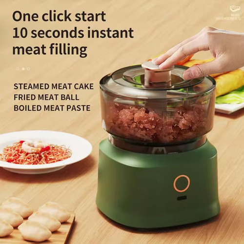 Triturador De Alho Mini Moedor Elétrico De Carne