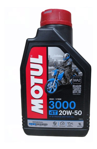 Aceite Motul 3000 20w50 Mineral 4t (2 Litros)