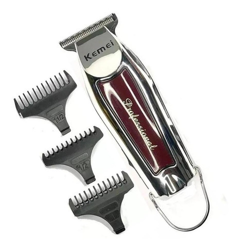 Máquina de acabado de detalles de cabello Kemei 9163, inalámbrica, para barbas, 110 V/220 V