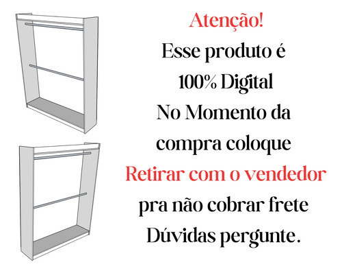 Plano De Corte- Móvel Loja- Cabideiro- Arara- Cabide Loja