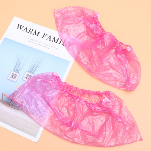 Funda Para Zapatos Rosa Desechable, Impermeable Y A Prueba D