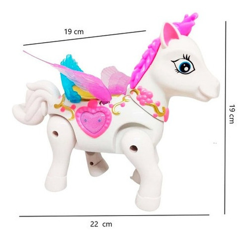 Juguete De Unicornio Pegasus Musica Camina Interac+ Baterias