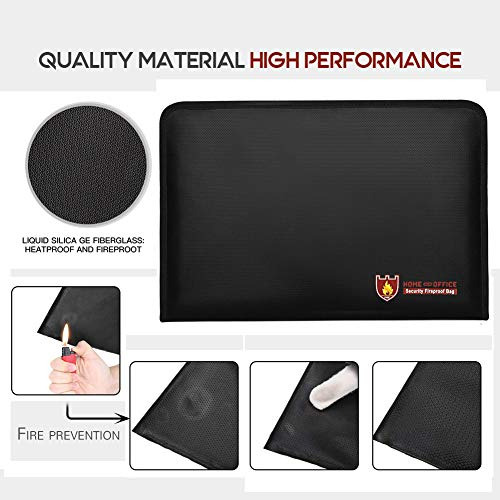 Bolsa De Documentos A4 Ignífuga Impermeable 12 Bolsillos