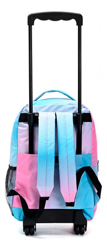 Mochila Con Carro Goodpak 17puLG Escolar Diseño Degradé Rued