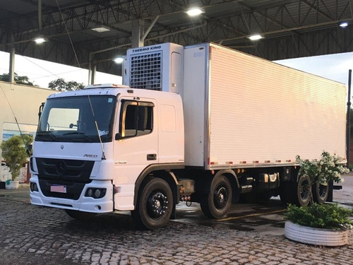 Imagem 12 de 12 de Mercedes Benz Atego 2426 Com Bau Gancheira Refrigerado