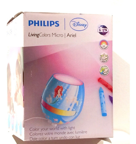 Disney La Sirenita (lámpara De Led) Philips (nueva)