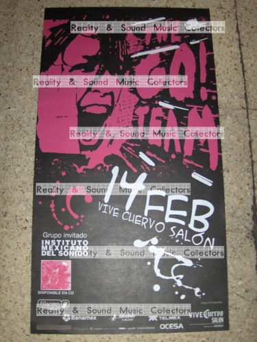 The Go Team Poster Vive Cuervo 2008 De Coleccion