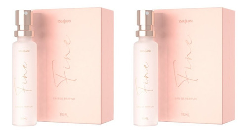 Kit 2x Perfume Fine Luci Luci F39 Boubon Pocket Fragrância Feminina - 15ml 