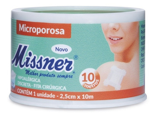 Imagem 2 de 3 de Kit C/ 6 Fita Cirurgica Micropore 2,5 X 10 Metros Missner